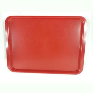 Ömür Boyu Kırılmayan Renkli Servis Tabağı küçük Boy 36x27 Cm kırmızı