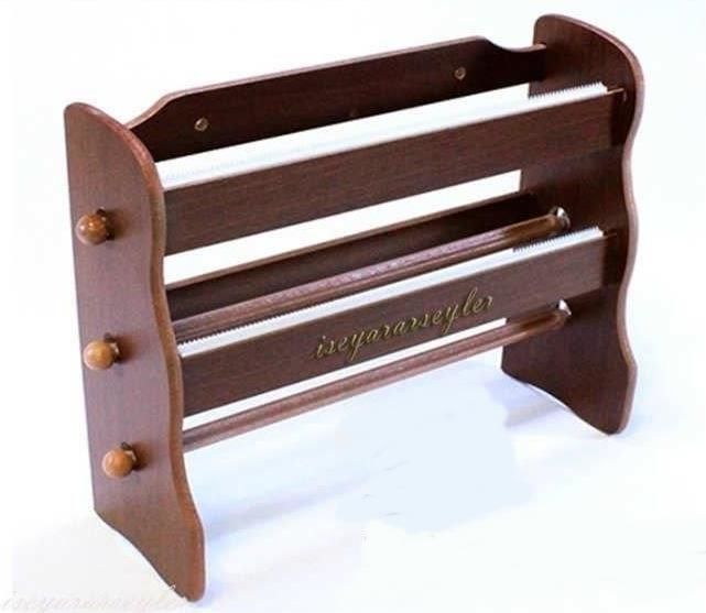 Şık kullanışlı 3 katlı setüstü ahşap folyo streç kağı havluluk