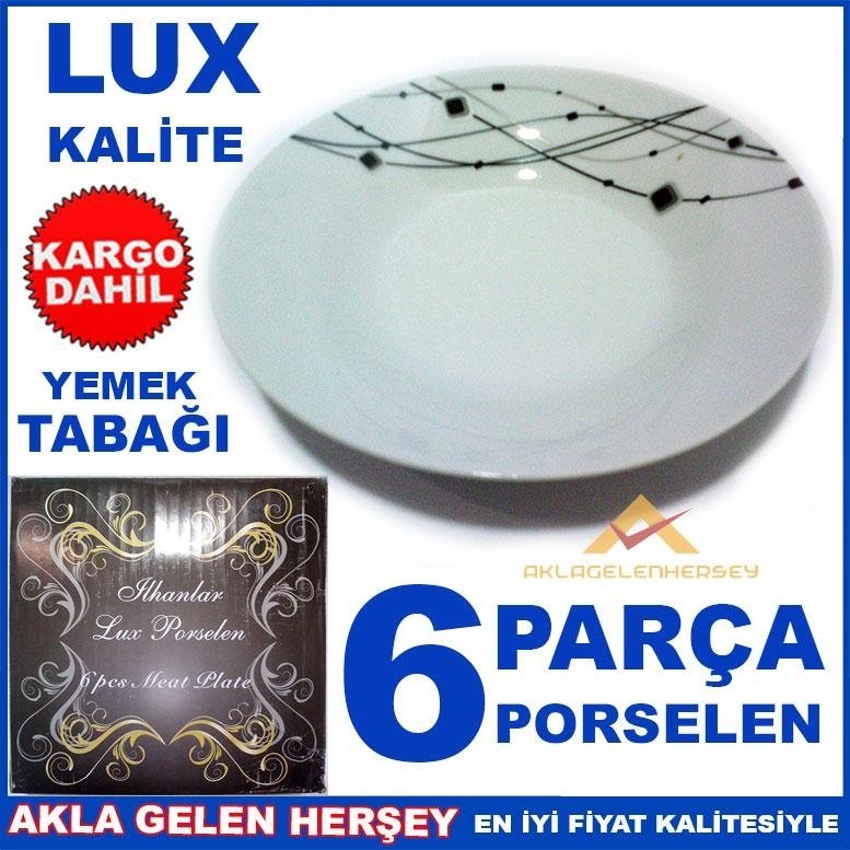 18CM LÜX KALİTELİ PORSELEN DESENLİ YEMEK TABAĞI