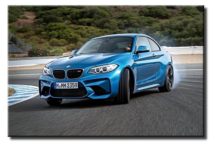 BMW YAN VERİRKEN 6 değişen ölçü ORİJİNAL KANVAS TABLO