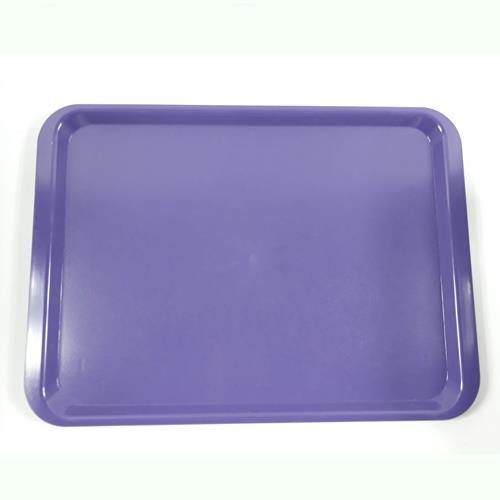 Ömür Boyu Kırılmayan Renkli Servis Tabağı küçük Boy 36x27 Cm siyah