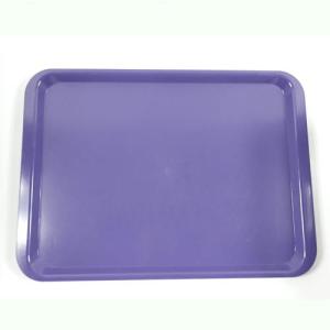 Ömür Boyu Kırılmayan Renkli Servis Tabağı küçük Boy 36x27 Cm siyah
