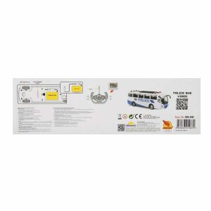 Uzaktan Kumandalı Işıklı Polis Otobüsü 30 cm