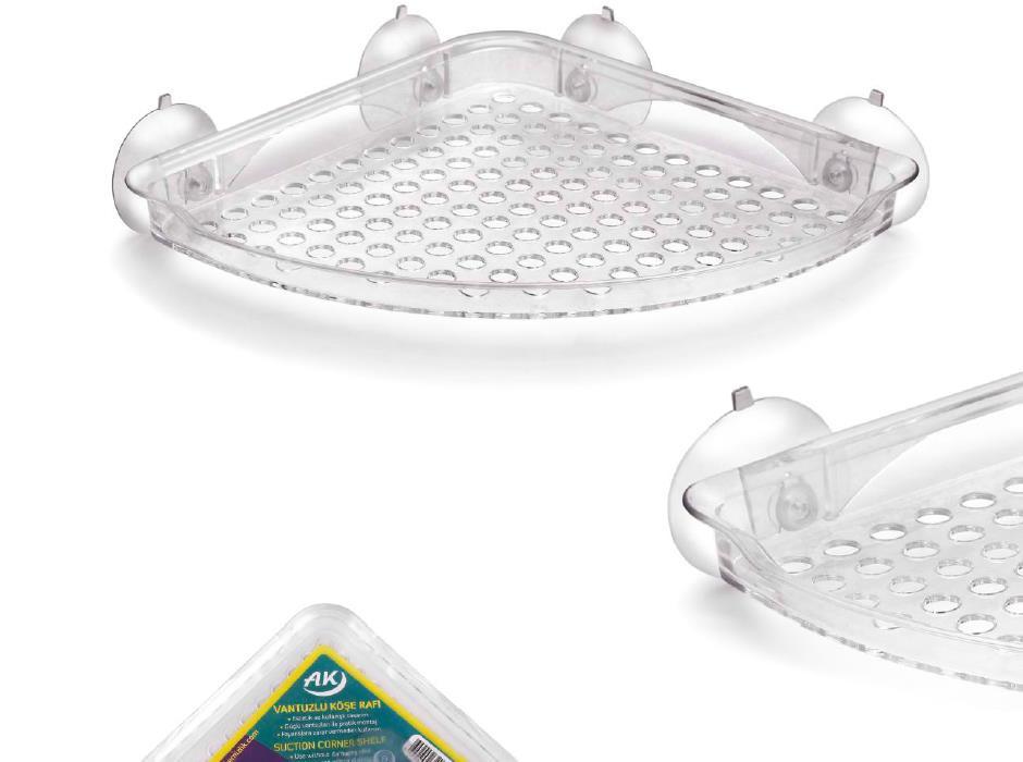 Vantuzlı Köşe Rafı Fayanslara Zarar Vermeden montaj