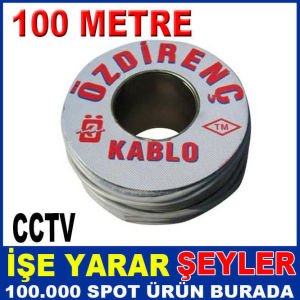 100mt. KABLO 0007 CCTV 2+1 KAMERA KABLOSU