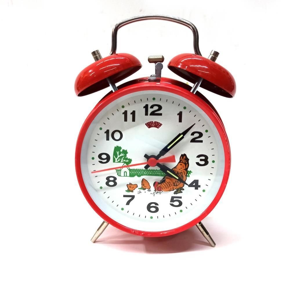 METAL GÖVDE ÇAN ALARMLI KURMALI NOSTALJİK GUGUKLU ÇALAR SAAT PİLSİZ