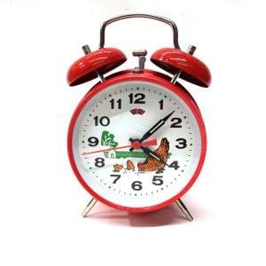 METAL GÖVDE ÇAN ALARMLI KURMALI NOSTALJİK GUGUKLU ÇALAR SAAT PİLSİZ