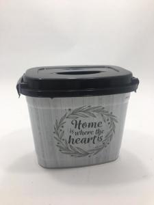 Tahta Ve Yazı Desenli 5 Parça Plastik Banyo Seti