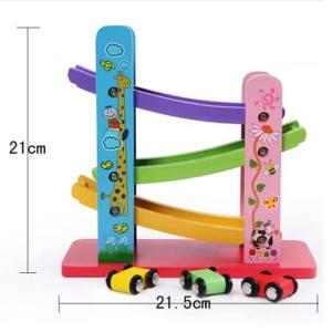 ER070 Eğitici 3lü Ahşap Kaykay Araba Yolu