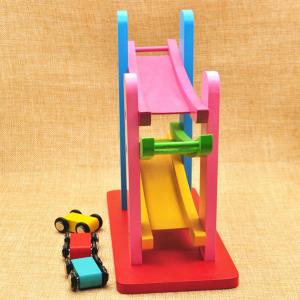 ER070 Eğitici 3lü Ahşap Kaykay Araba Yolu