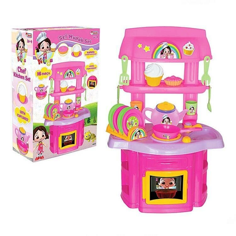 Oyuncak Niloya Şef Mutfak Seti 16 Parça