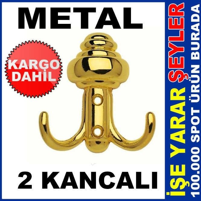 2 KANCA METAL PORTMNTO VESTİYAR ASKI KANCASI KD