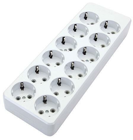 De-Pa Tse Belgeli 12lı Topraklı Grup Priz (3x1.5) 3Metre Kablolu