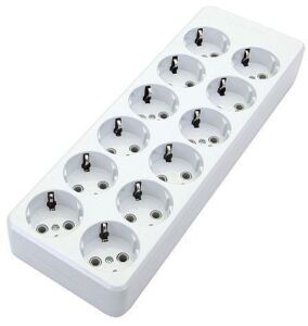 De-Pa Tse Belgeli 12lı Topraklı Grup Priz (3x1.5) 3Metre Kablolu