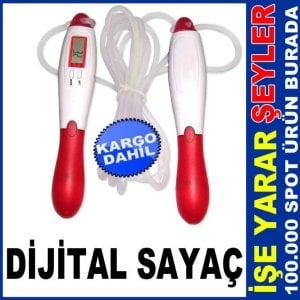DİJİTAL SAYAÇLI 3 METRE SİLİKON İP ATLAMA İPİ KD