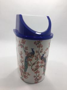 Kuş Ve Çicek Desenli 5 Parça Plastik Banyo Seti