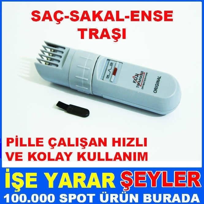 PilleÇalışan Ense Tıraşı Makinesi Ayarlı Saç Sakal Traş Makinası