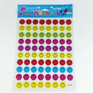 Renkli Smile Emoji Stickers (telefon-tablet-laptop-stickers)