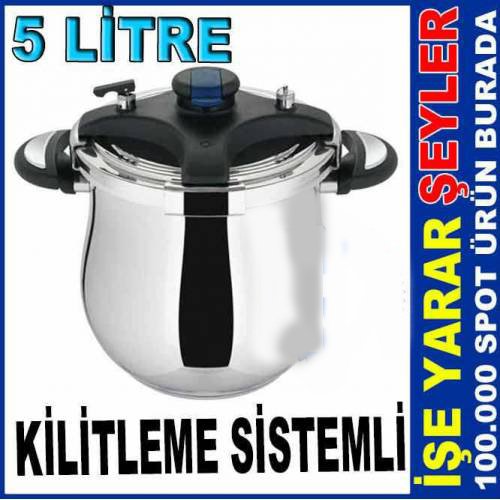 Türkiyenin En Güvenli Düdüklü Tenceresi Otomatik Klips Kapakli 5 Litre Netlon Pratik Düdüklü Tencere