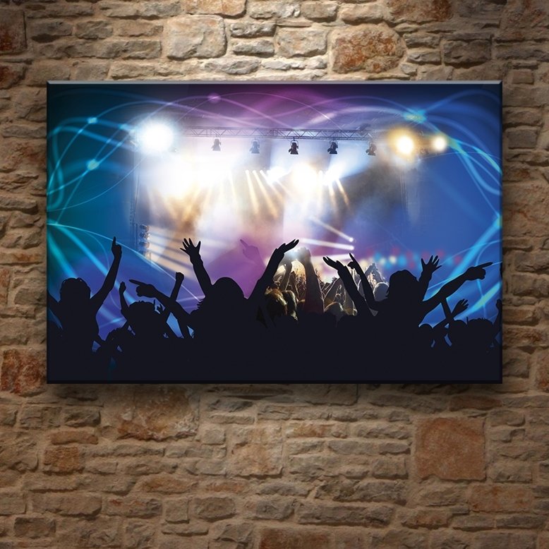 KONSER HEYECANI 7 değişen ölçü ORİJİNAL KANVAS TABLO