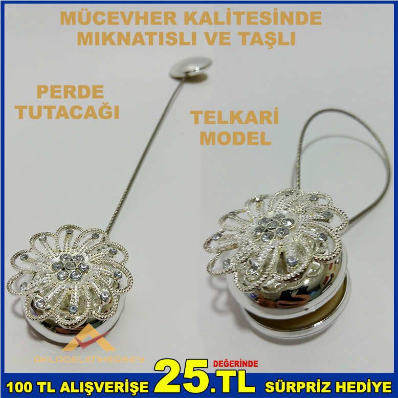 MIKNATISLI TELKARİ MODEL PERDE TOPARLAYICI