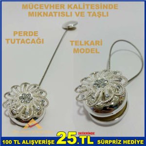 MIKNATISLI TELKARİ MODEL PERDE TOPARLAYICI