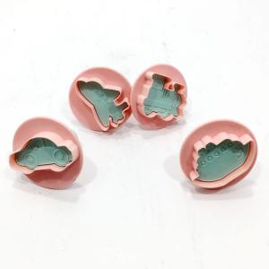 Yaylı Bas Çıkart Araç Şekilli 4 lü Şeker Hamuru Kurabiye Kalıbı