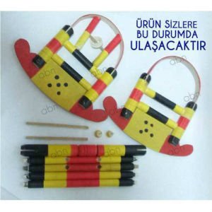 ÇOCUKLARA EN SEVECEĞİ OYUNCAĞI KENDİNİZ ÜRETİN 11 PARÇA PUZZLE BİREBİR ORJİNAL NOSTALJİK TAHTA BEŞİK