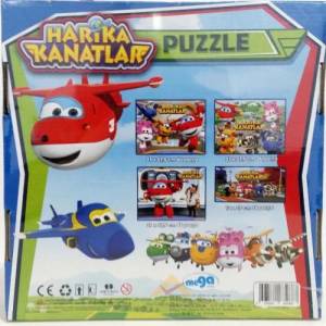 4'lü Harika Kanatlar Eğitici Eğlendirici Puzzle