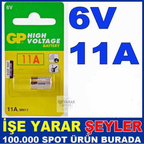 Gp 11A 6V Alkalin Kumanda Pili 10xh16mm Kd