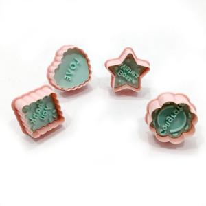 Bas Çıkart Meyve Yaprak Kesici 4lü Şeker Hamuru Kurabiye Kalıbı