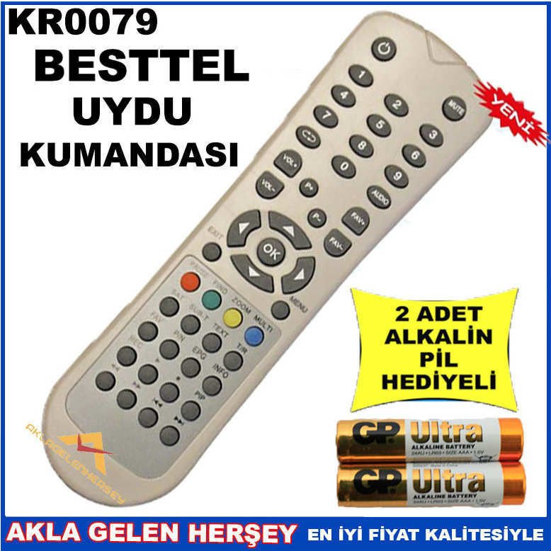 BESTTEL UYDU CİHAZI Receiver KUMANDASI KR0079