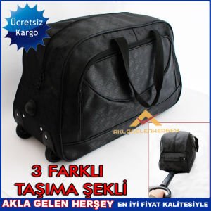 ÇEKÇEKLİ SEYAHAT VALİZİ ÇOK FONKSİYONLU BAVUL KD