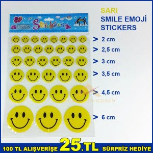 Smile Emoji Stickers Büyük (telefon-tablet-laptop-stickers)