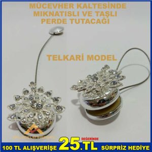 MIKNATISLI TELKARİ MODEL PERDE TOPARLAYICI