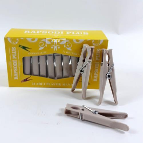 Ultra lüx iz yapmayan sihirli çamaşır mandalı 24 adet