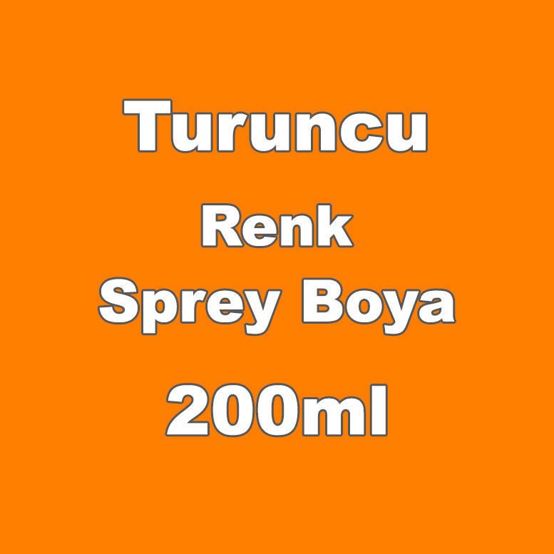 1. Kalite Büyük Boy 200ml Sprey Boya Araba, Motor, Beyaz Eşya Tamiri İçin Tüm Renkler Mevcut turuncu