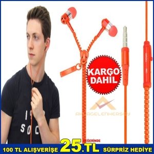 120cm KABLO UZUNLUĞU SES KISMA-AÇMA FERMUAR ŞEKLİNDE KULAKLIK