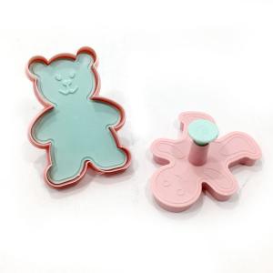 Bas Çıkart Sistem Büyük Ayıcık 2 li Şeker Hamuru Kurabiye Kalıbı