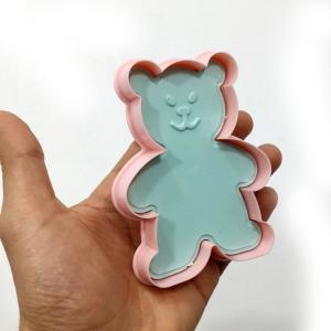 Bas Çıkart Sistem Büyük Ayıcık 2 li Şeker Hamuru Kurabiye Kalıbı