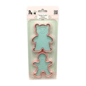 Bas Çıkart Sistem Büyük Ayıcık 2 li Şeker Hamuru Kurabiye Kalıbı