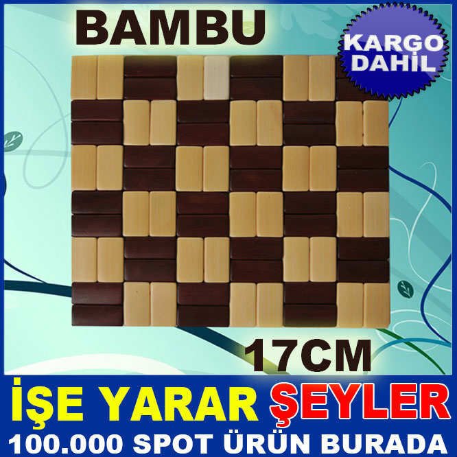 BAMBUDAN ÜRETİLMİŞ 17cm ÇAYDANLIK ALTI NİHALE KD