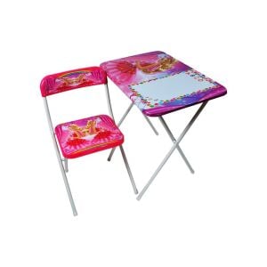 BRN-0810 DERS ÇALIŞMA MASASI PEMBE KIZ
