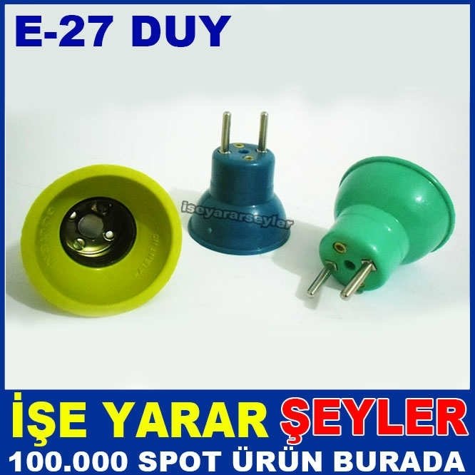 DİREKT FİŞE TAKILAN E27 DUY AMPUL FİŞİ