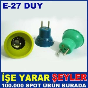 DİREKT FİŞE TAKILAN E27 DUY AMPUL FİŞİ