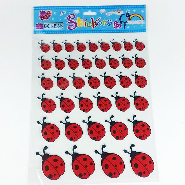 Uğur Böceği Stickers (telefon-tablet-laptop-defter-kitap-stickers)