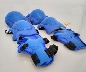 Işıklı Silikon Tekerli l-39-42 Arası Ayarlanabilir Mavi Paten Set