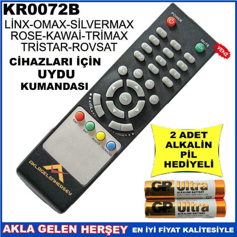 LİNX-ROSE UYDU CİHAZI Receiver KUMANDA KR0072B
