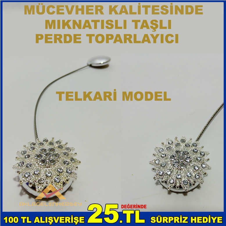 MIKNATISLI TELKARİ MODEL PERDE TOPARLAYICI