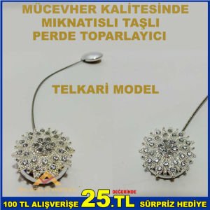 MIKNATISLI TELKARİ MODEL PERDE TOPARLAYICI